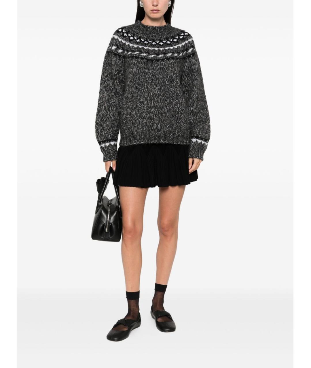 P.A.R.O.S.H. Серый шерстяной джемпер / свитер, фото 3