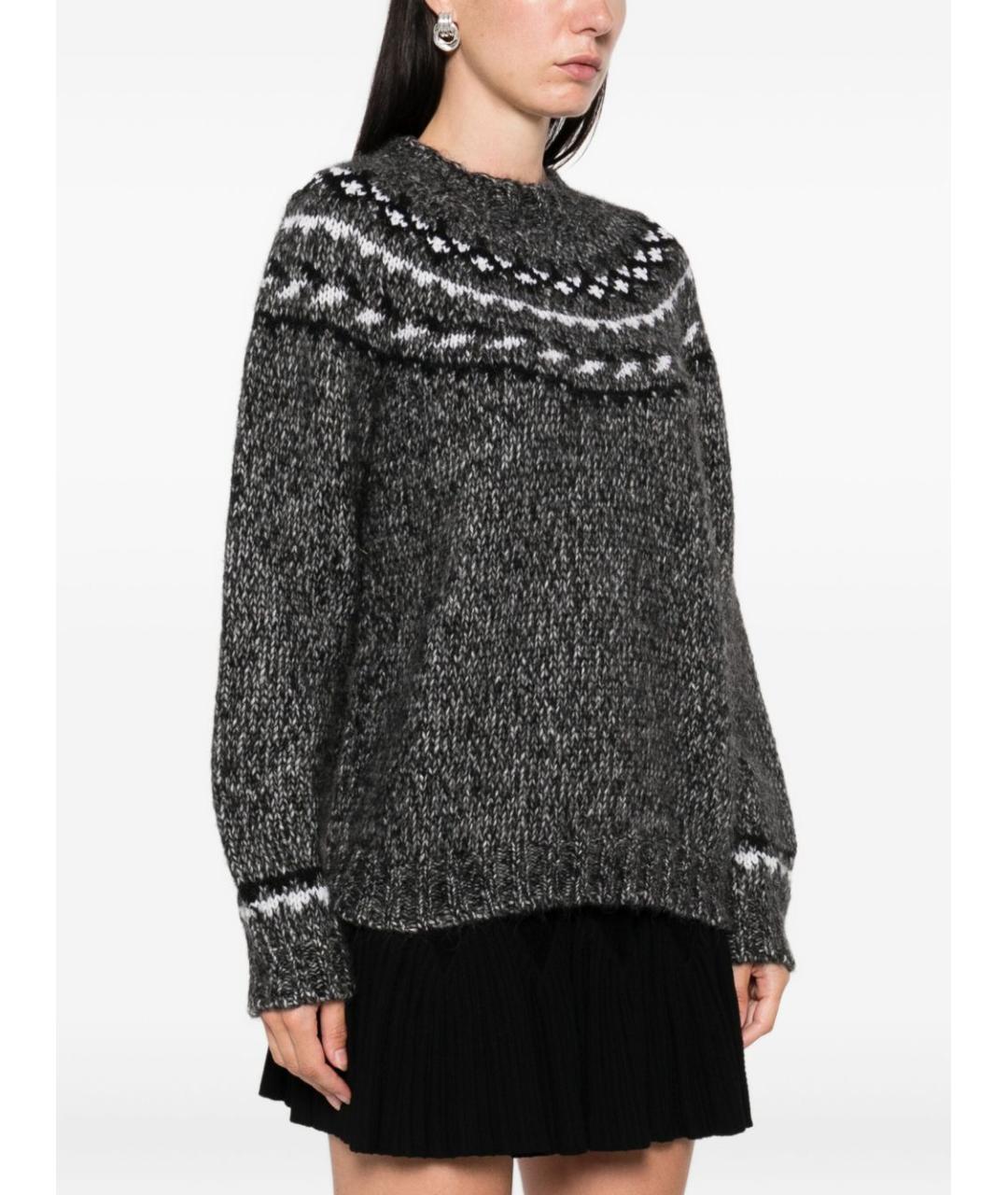 P.A.R.O.S.H. Серый шерстяной джемпер / свитер, фото 4