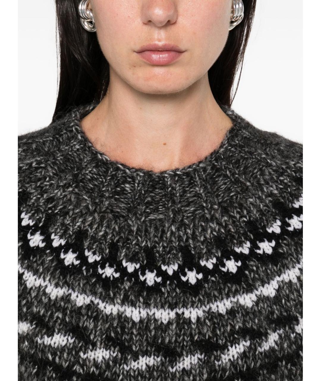 P.A.R.O.S.H. Серый шерстяной джемпер / свитер, фото 6