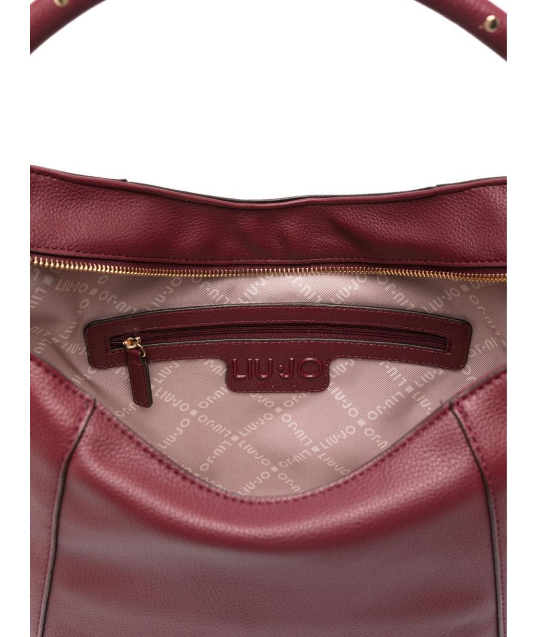 LIU JO Красная сумка с короткими ручками из искусственной кожи, фото 4