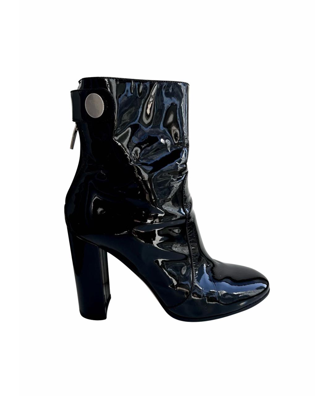 GIANVITO ROSSI Черные ботильоны из лакированной кожи, фото 1