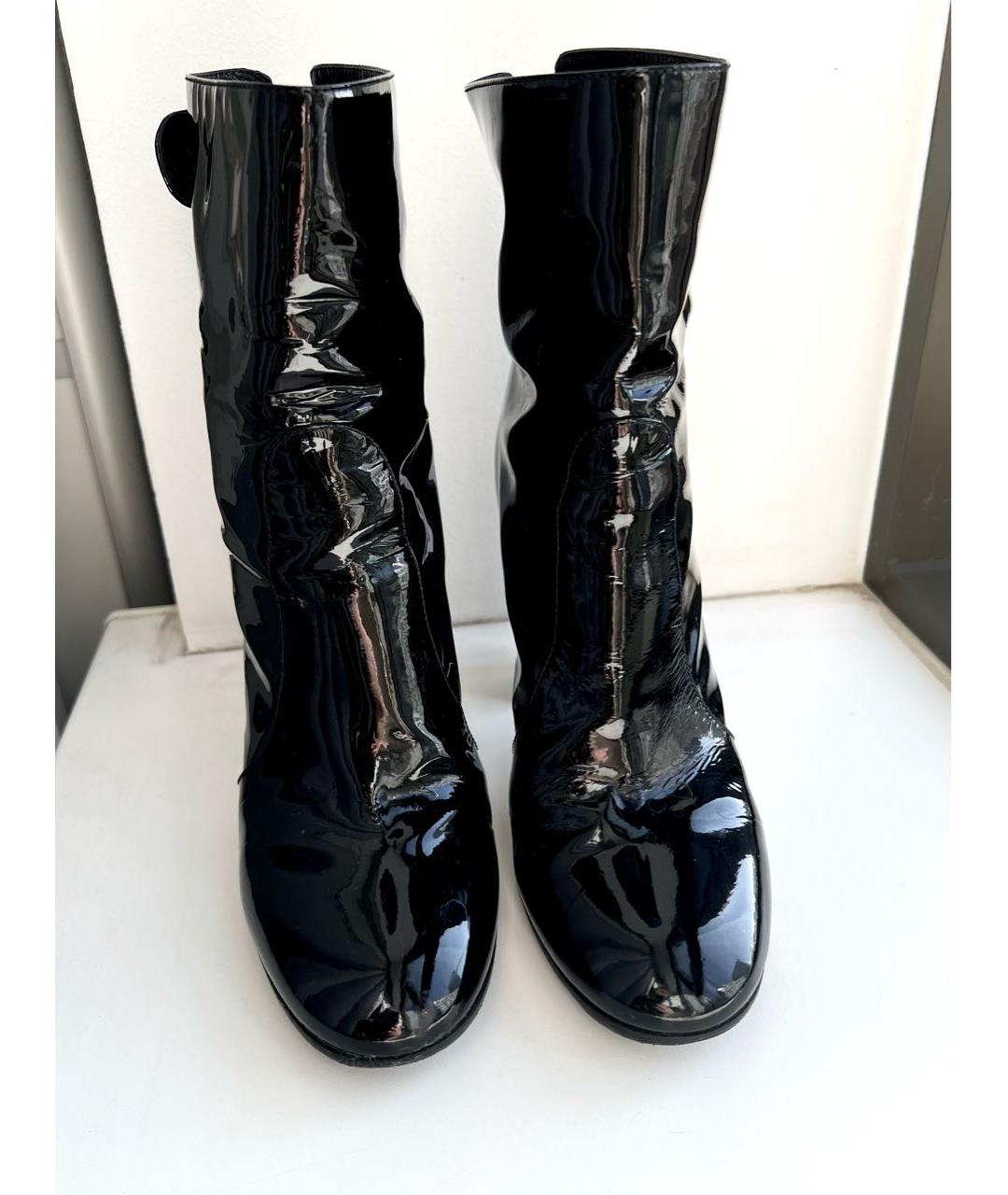 GIANVITO ROSSI Черные ботильоны из лакированной кожи, фото 3