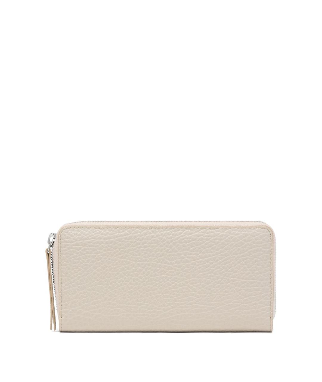 MAISON MARGIELA Бежевый кожаный кошелек, фото 1