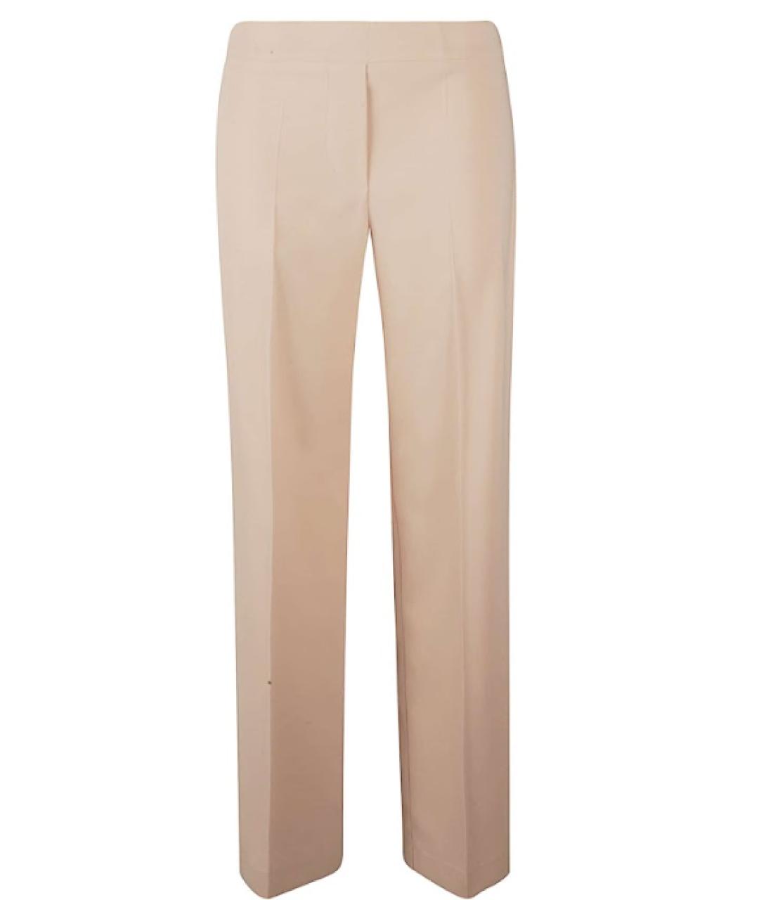 D.EXTERIOR Бежевые полиэстеровые прямые брюки, фото 1