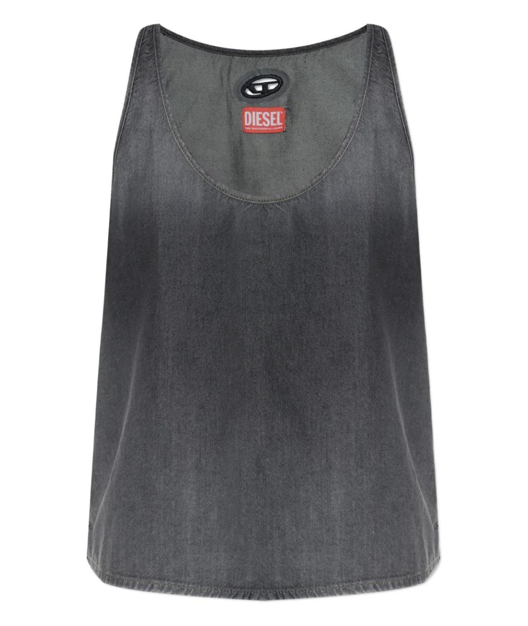 DIESEL Серая хлопковая майка, фото 1