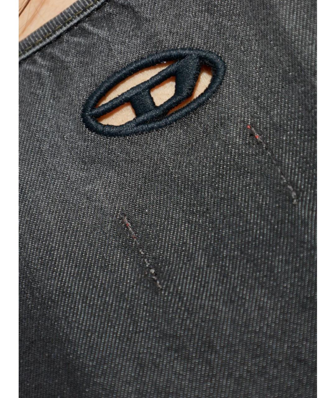 DIESEL Серая хлопковая майка, фото 2