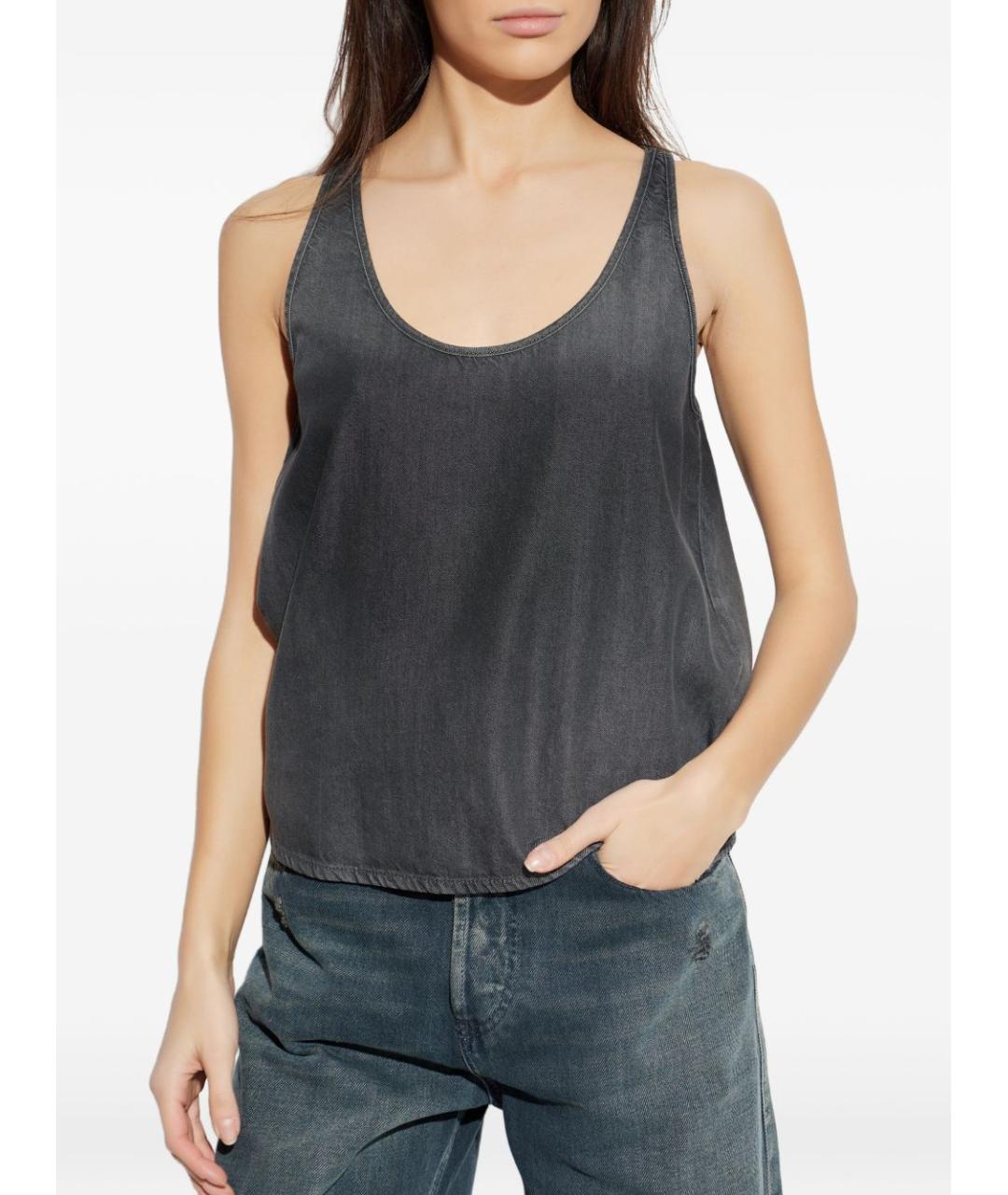 DIESEL Серая хлопковая майка, фото 3