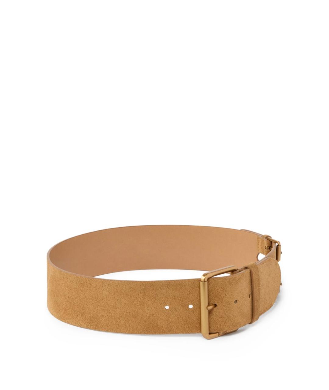 PINKO Бежевый замшевый ремень, фото 2