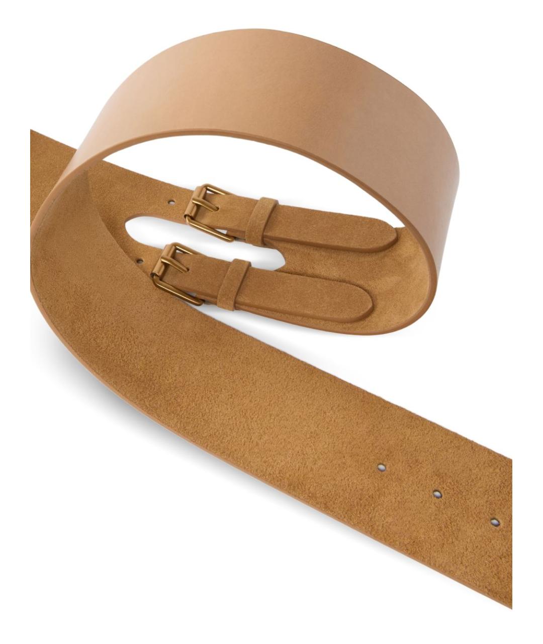 PINKO Бежевый замшевый ремень, фото 3
