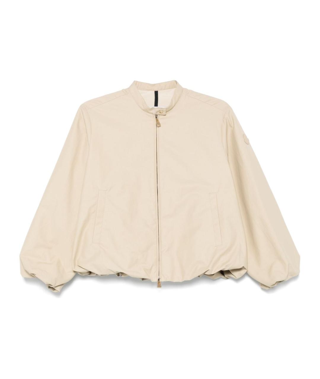 MONCLER Бежевая хлопковая куртка, фото 1