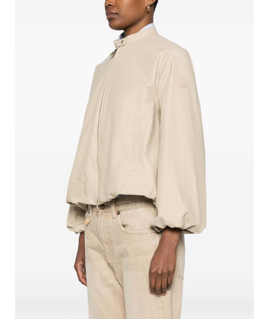 MONCLER Бежевая хлопковая куртка, фото 5