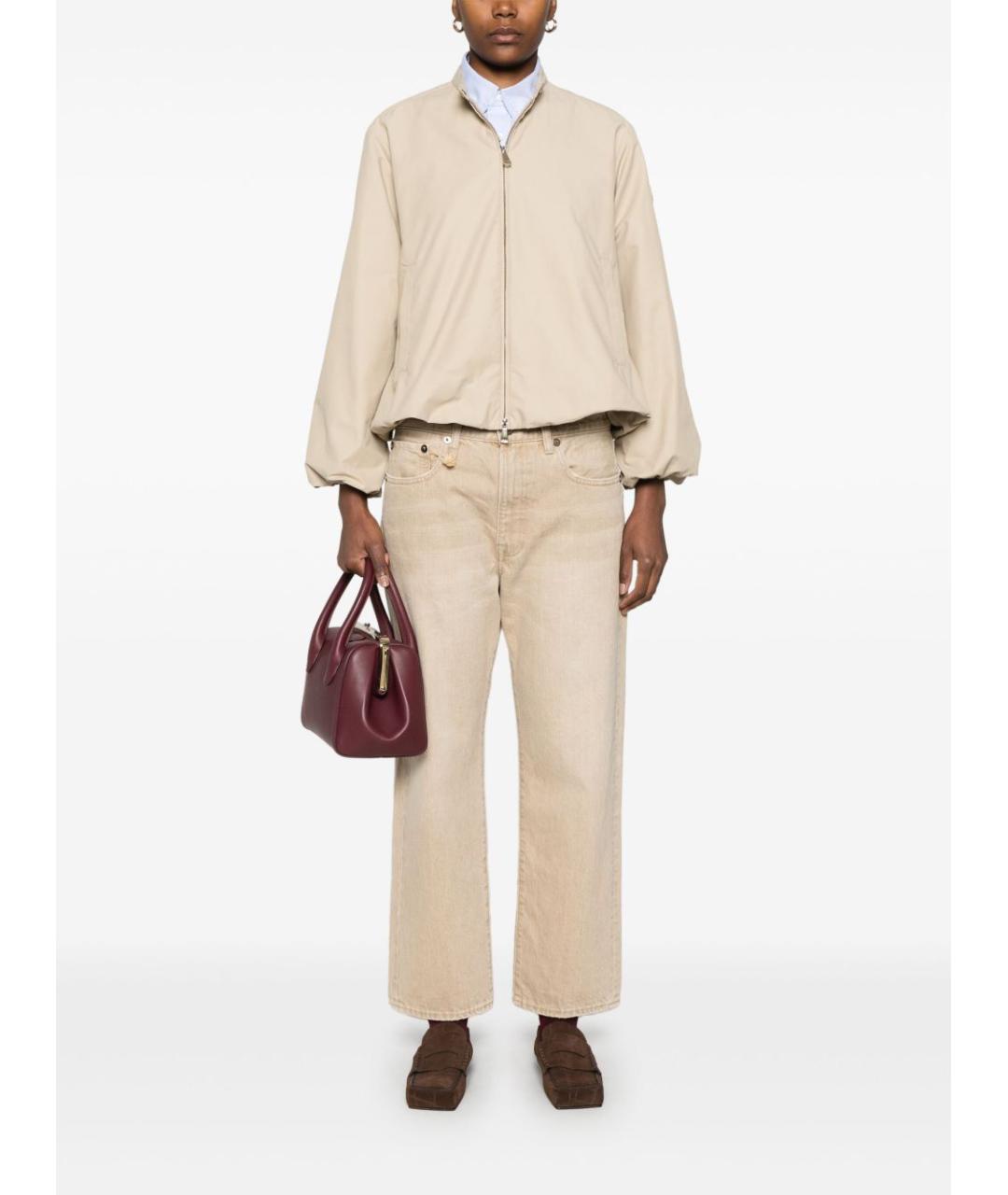 MONCLER Бежевая хлопковая куртка, фото 3