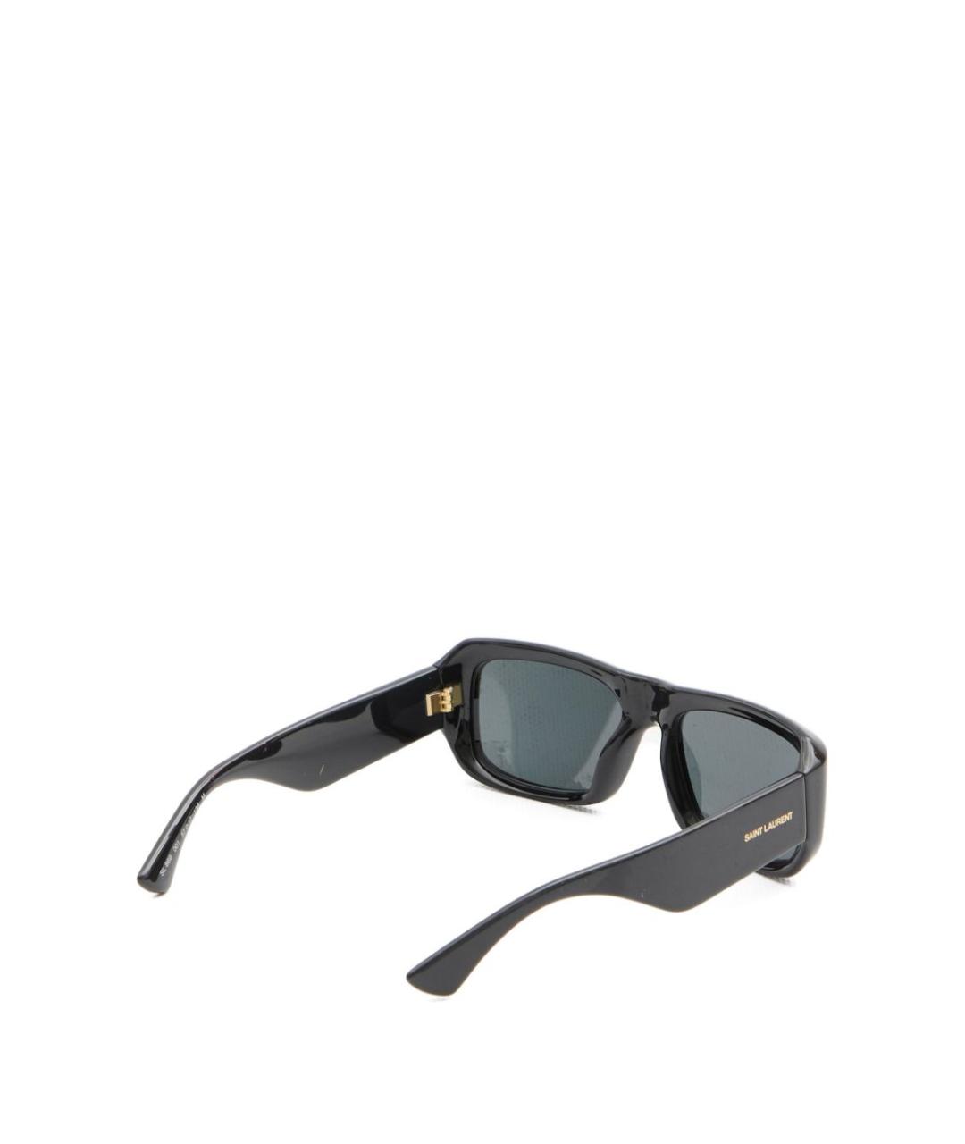 SAINT LAURENT Черные пластиковые солнцезащитные очки, фото 2