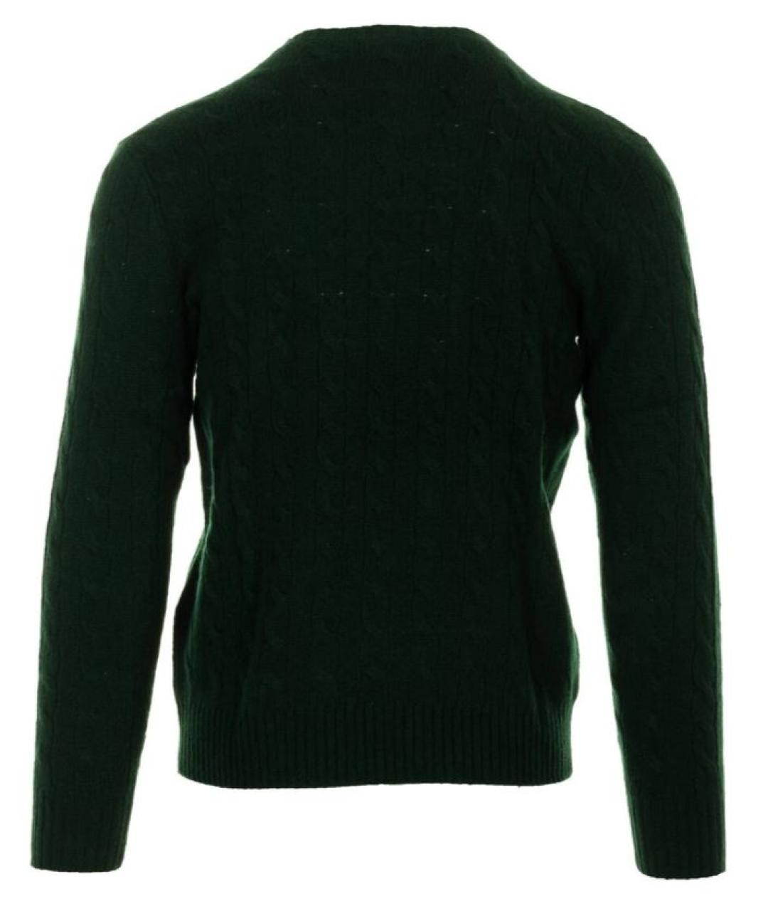 RALPH LAUREN Зеленый шерстяной джемпер / свитер, фото 2