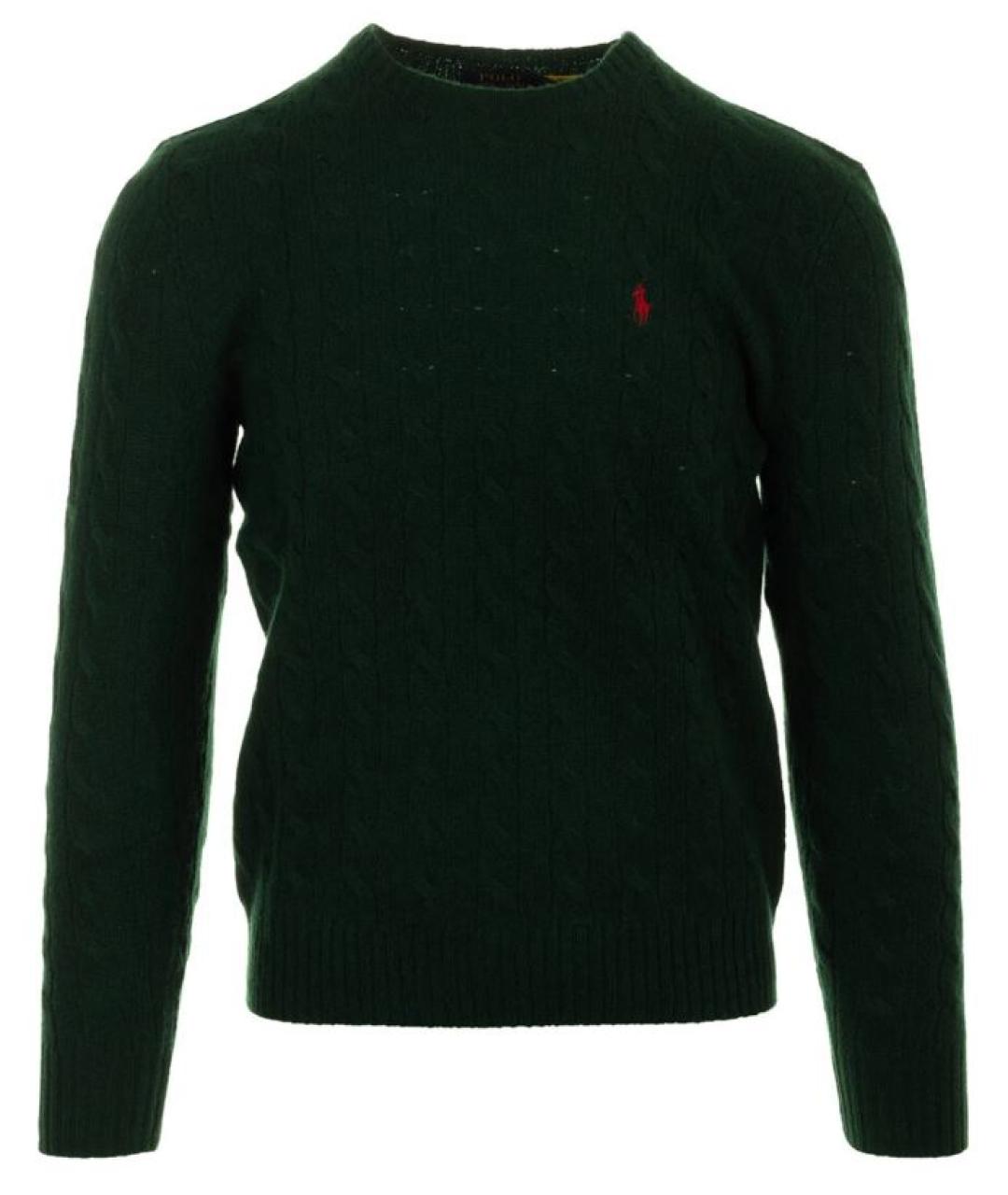 RALPH LAUREN Зеленый шерстяной джемпер / свитер, фото 1