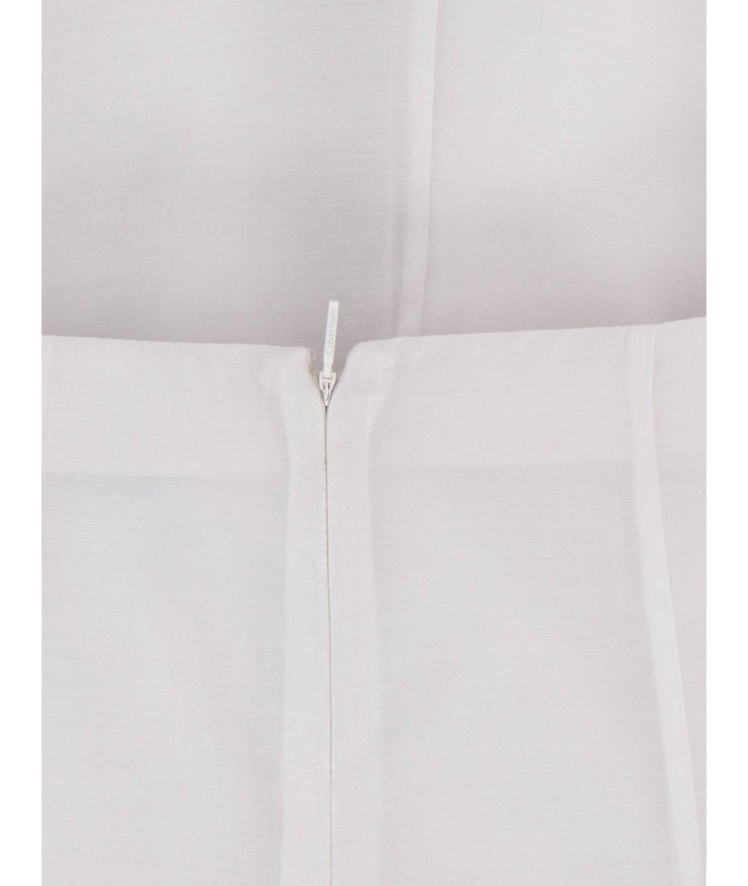 CALVIN KLEIN Белая юбка миди, фото 4