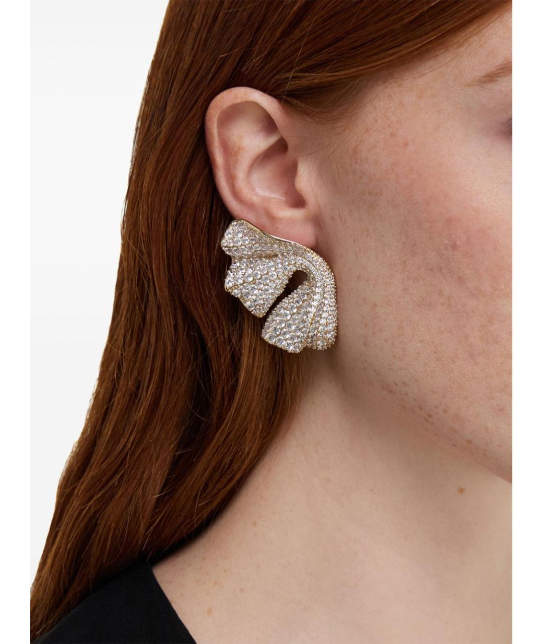 FERRAGAMO Золотые металлические серьги, фото 5