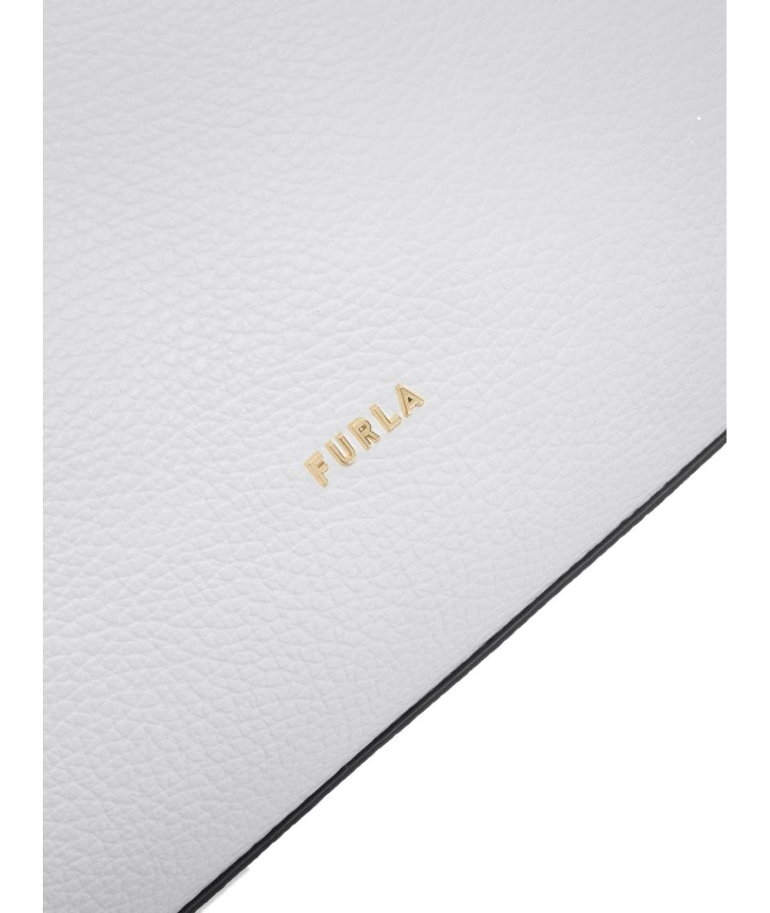 FURLA Белая кожаная сумка тоут, фото 3