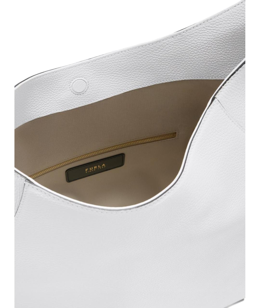 FURLA Белая кожаная сумка тоут, фото 2