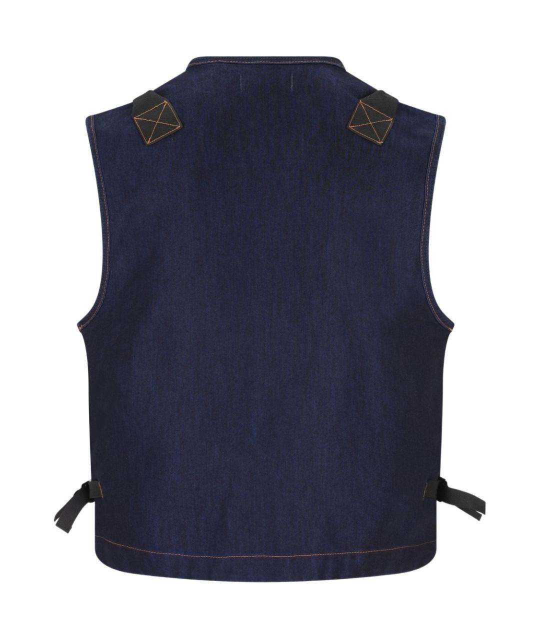 STONE ISLAND Синий полиамидовый жилет, фото 2