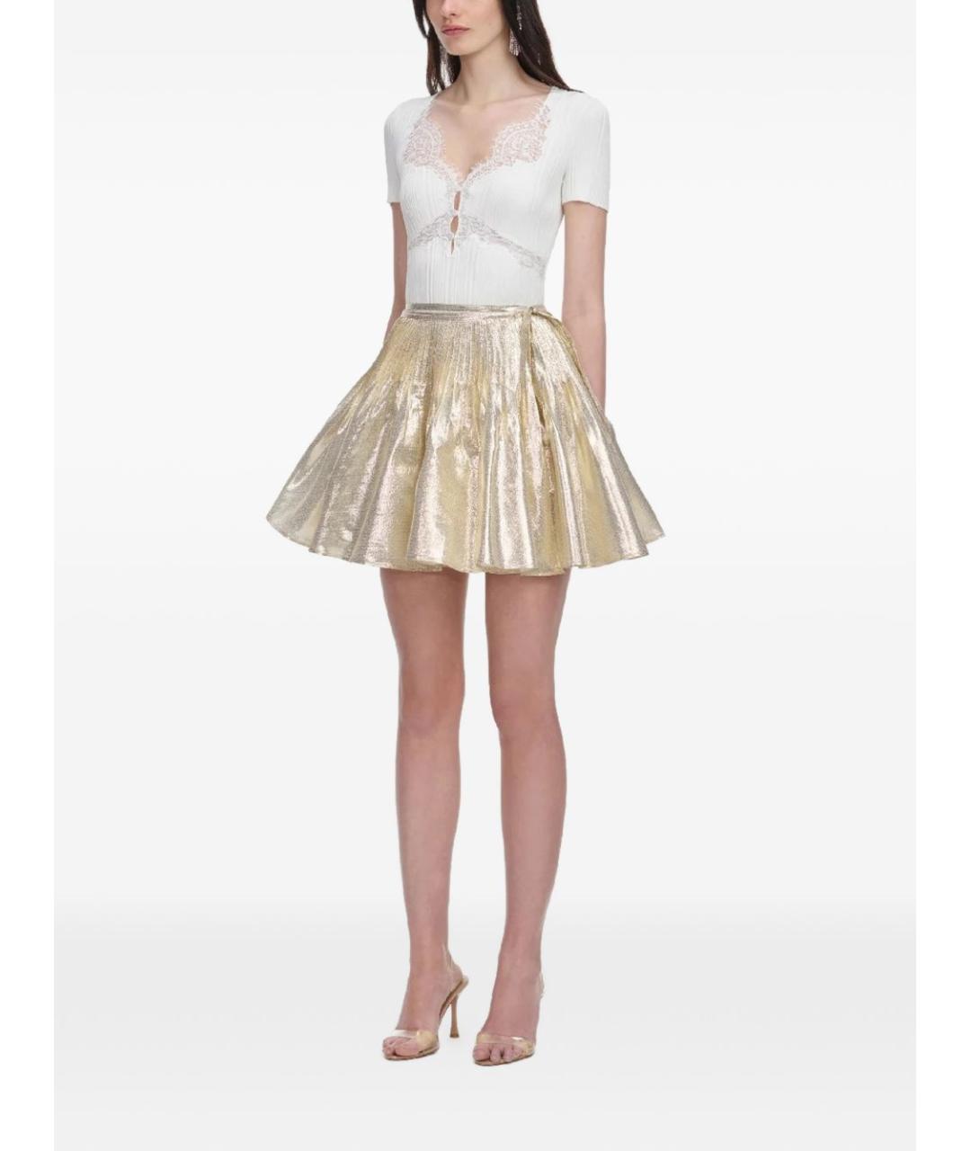 SELF-PORTRAIT Белая вискозная футболка, фото 2