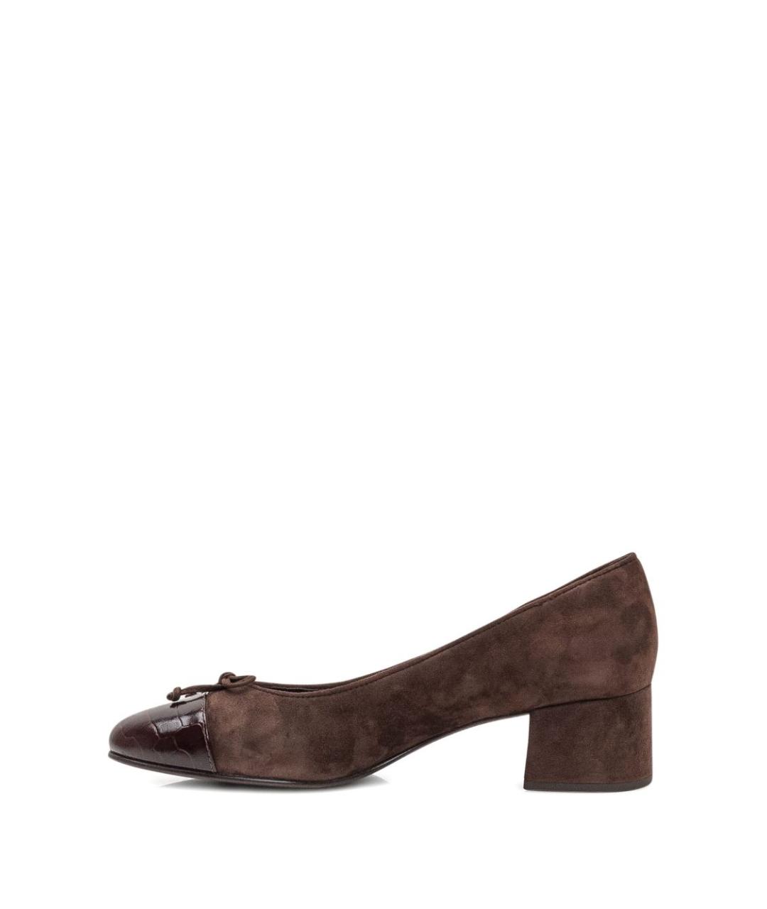TORY BURCH Коричневые замшевые туфли, фото 4
