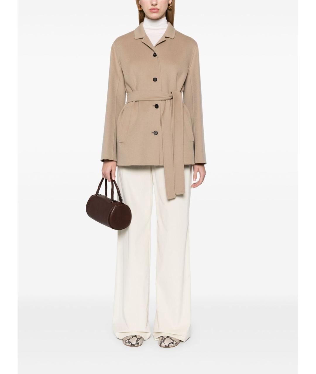 MAX MARA Розовые вискозные брюки широкие, фото 2