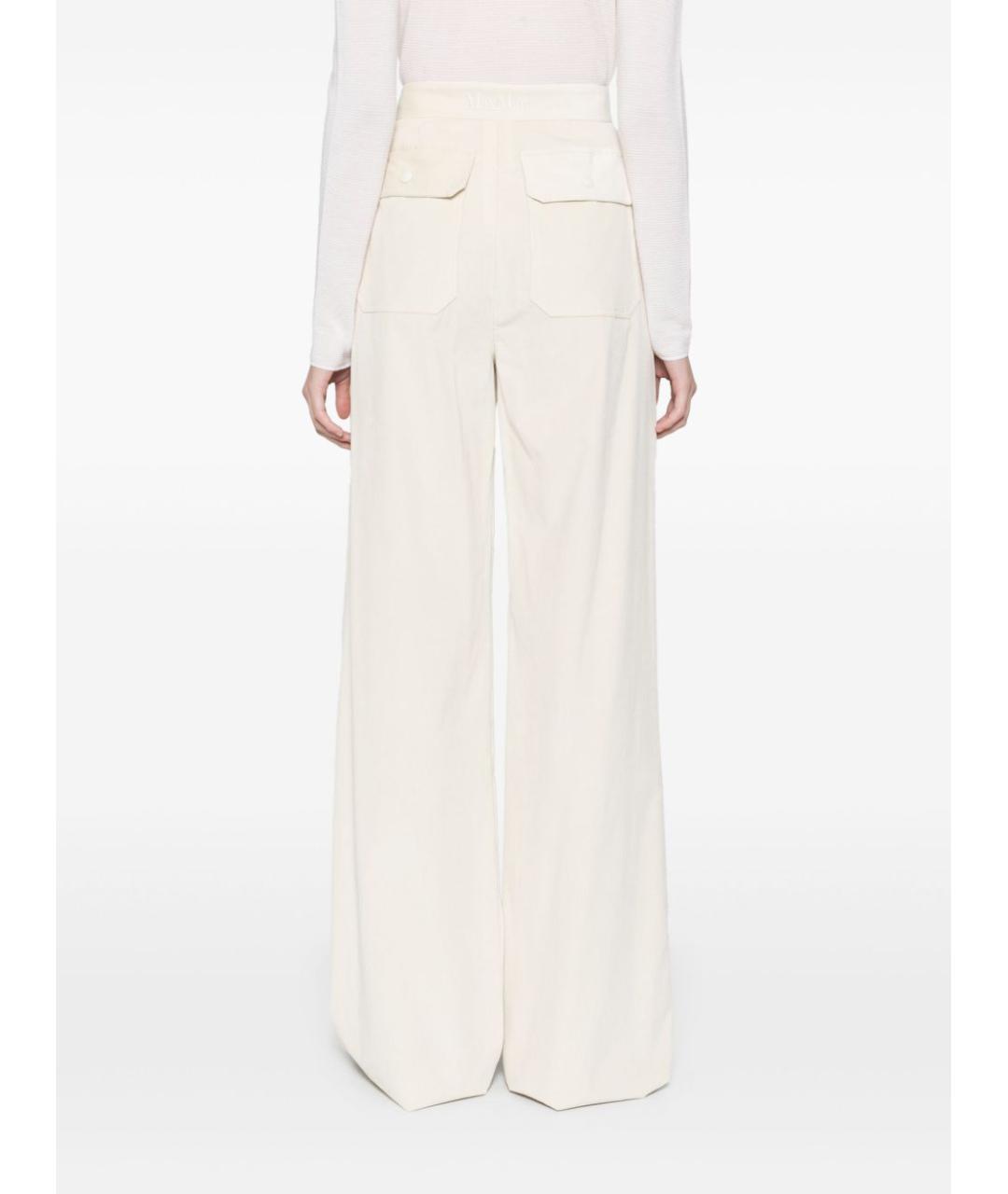 MAX MARA Розовые вискозные брюки широкие, фото 3