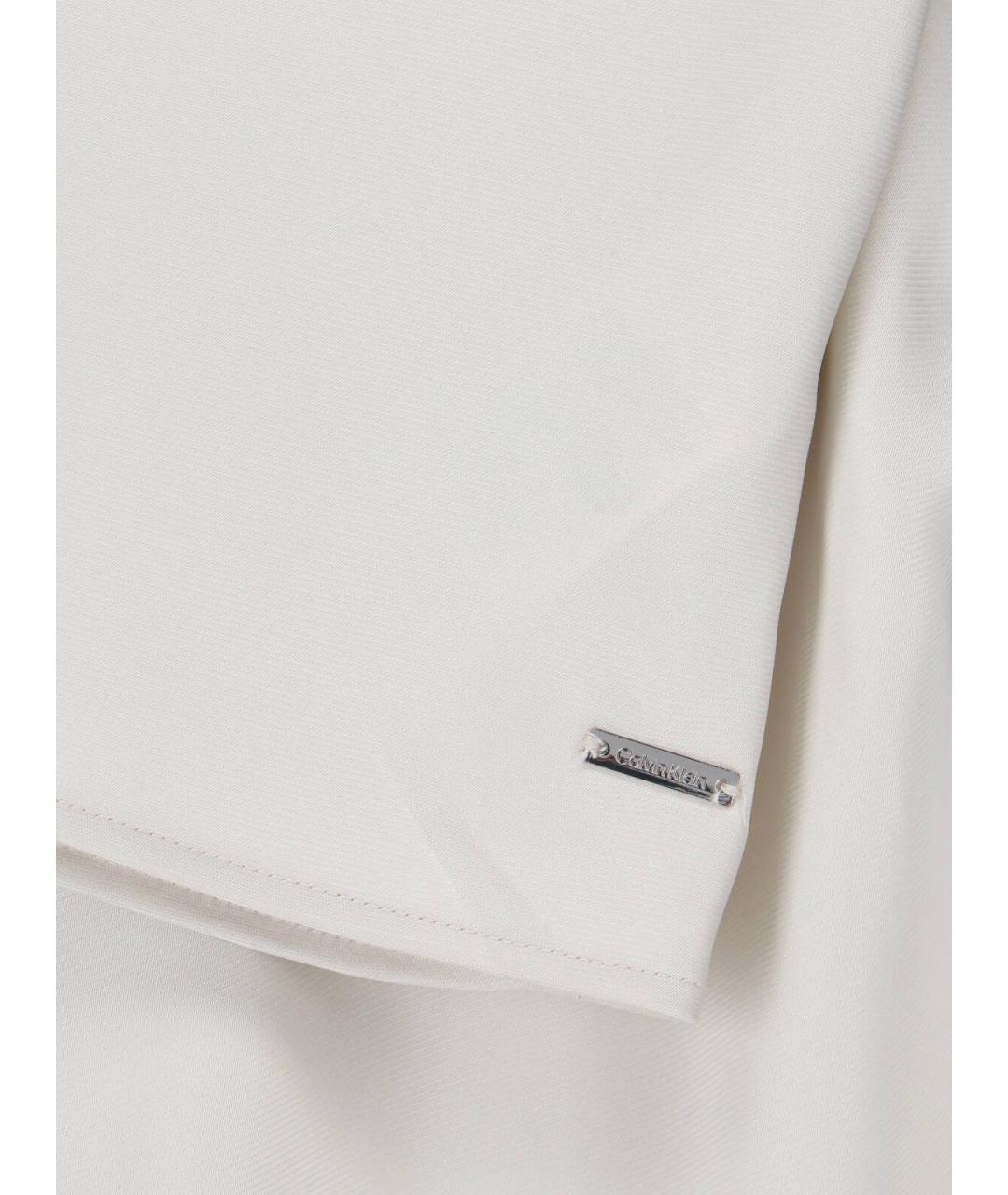 CALVIN KLEIN Белая полиэстеровая майка, фото 3