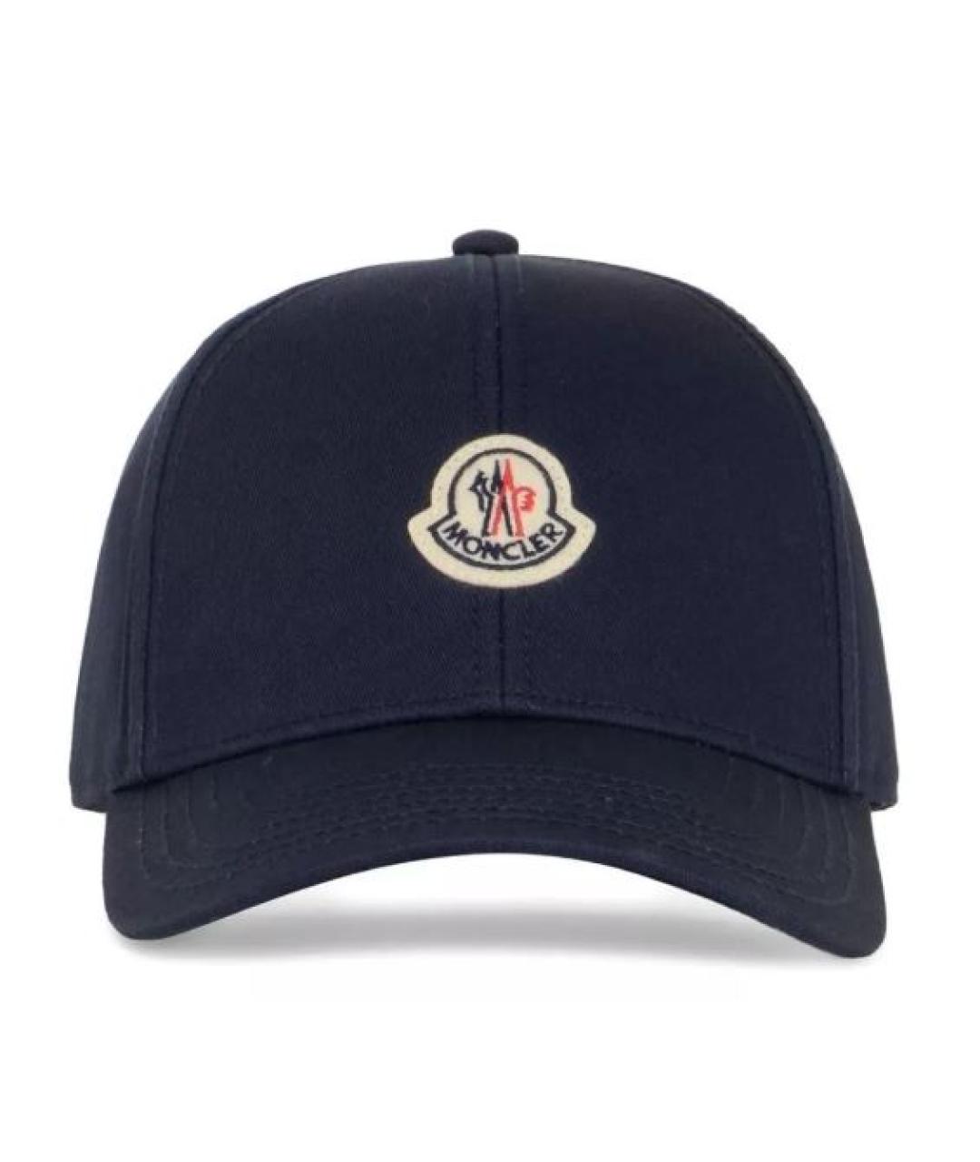 MONCLER Синяя хлопковая кепка/бейсболка, фото 1