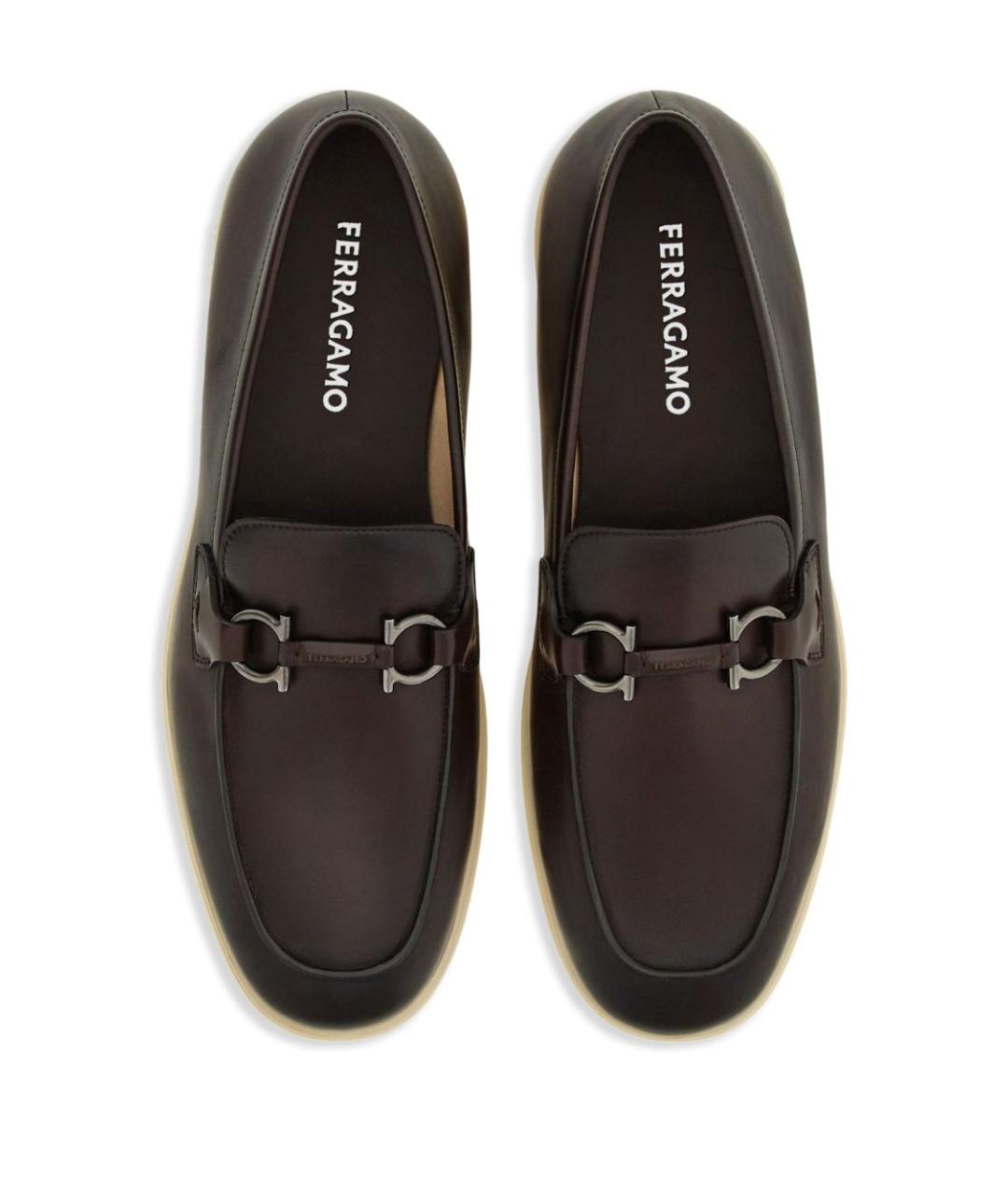 FERRAGAMO Коричневые лоферы, фото 2