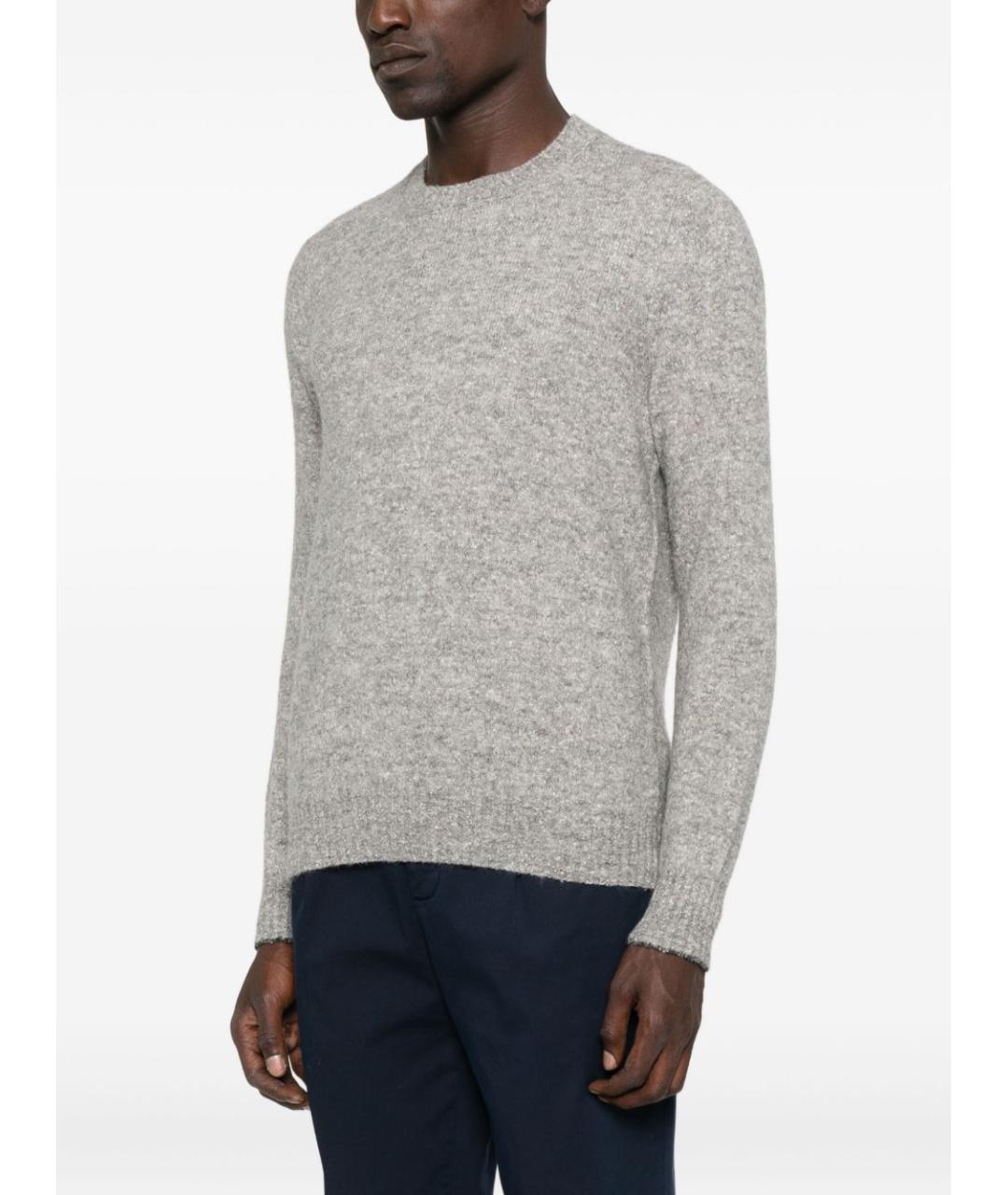 BRUNELLO CUCINELLI Серый шерстяной джемпер / свитер, фото 3