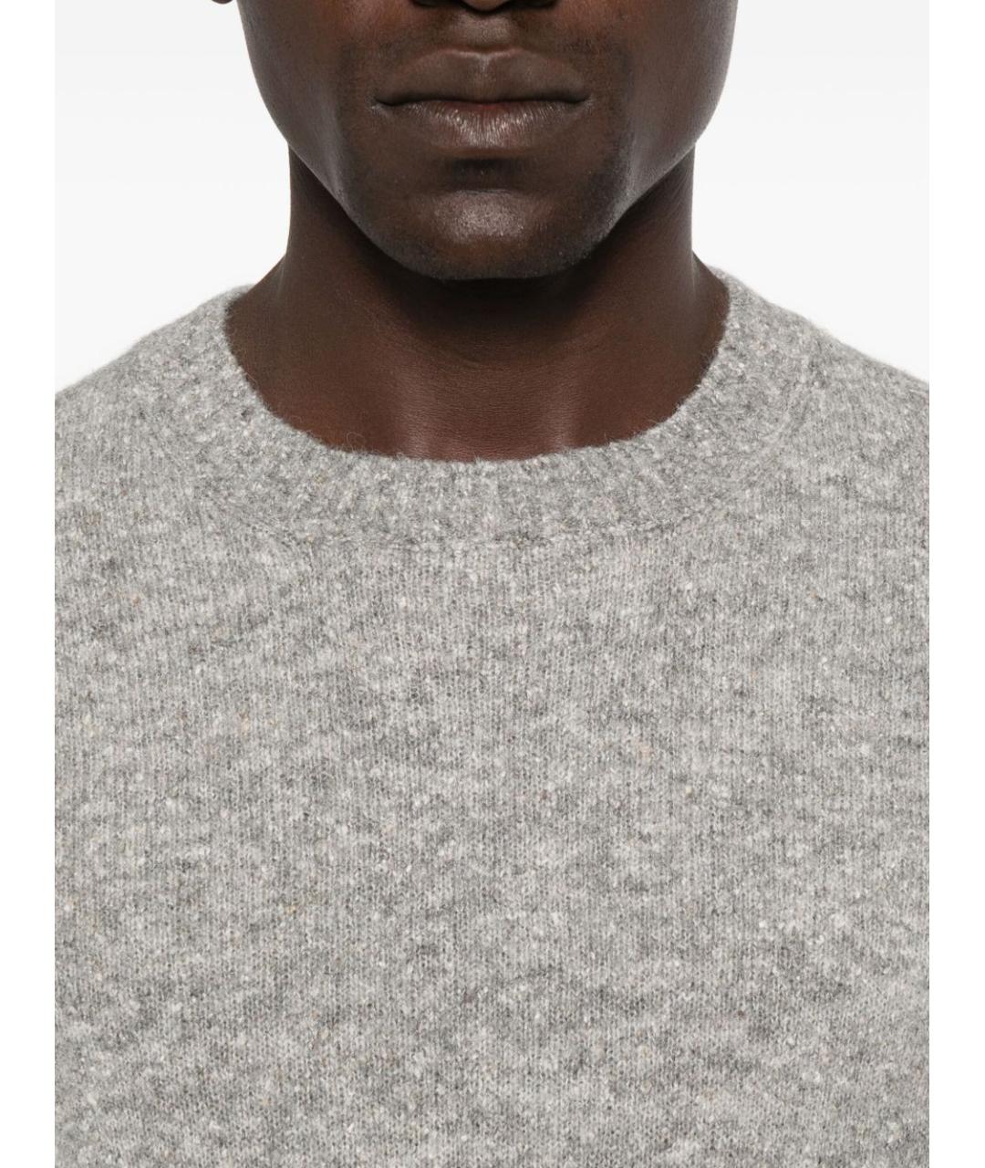 BRUNELLO CUCINELLI Серый шерстяной джемпер / свитер, фото 2