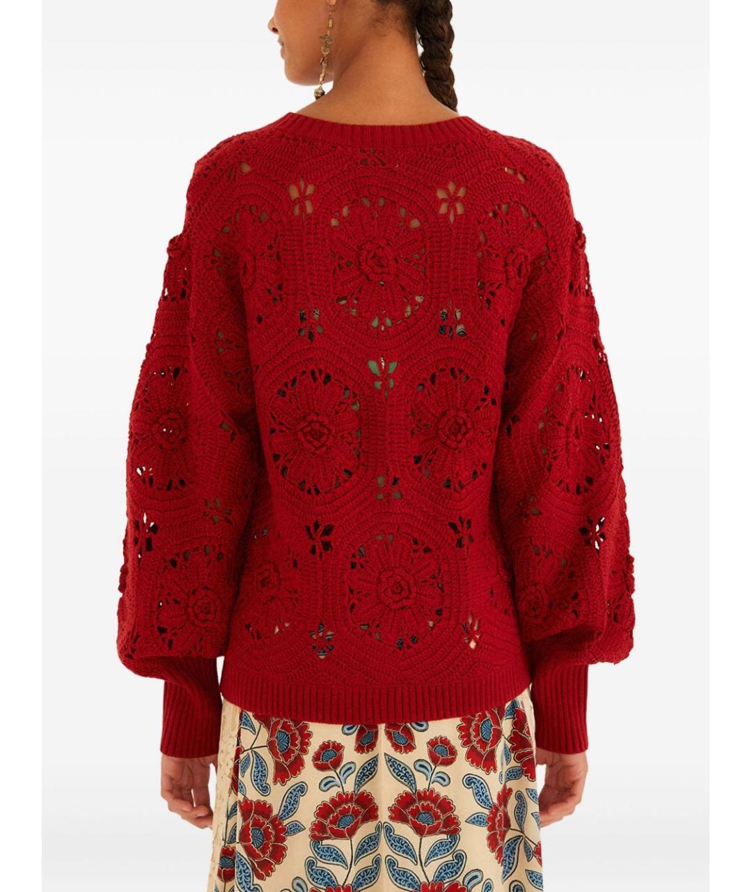 FARM RIO Красный кардиган, фото 2