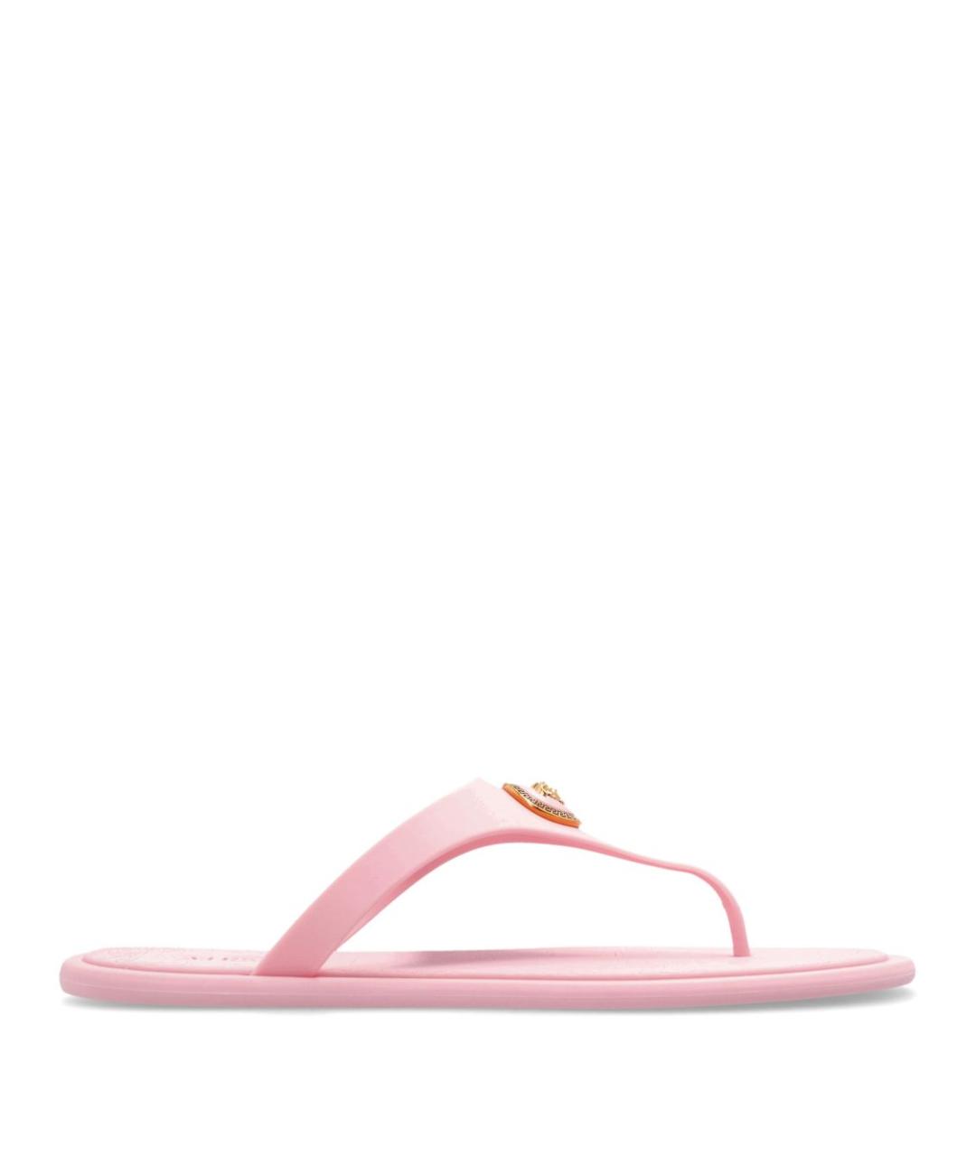VERSACE Розовые резиновые шлепанцы, фото 1