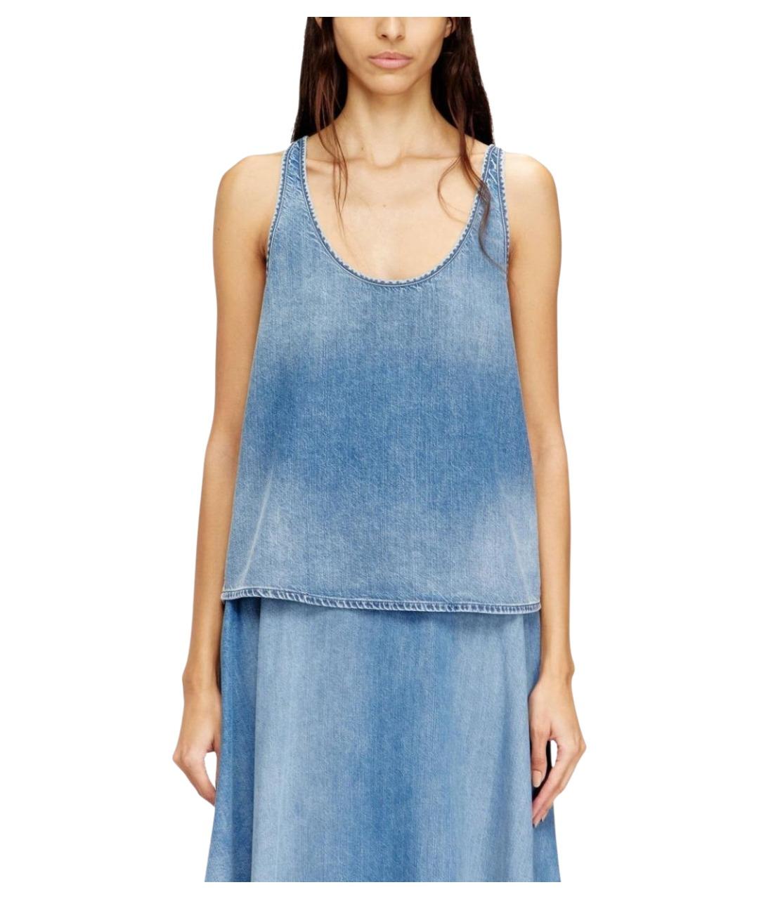 DIESEL Синяя майка, фото 3