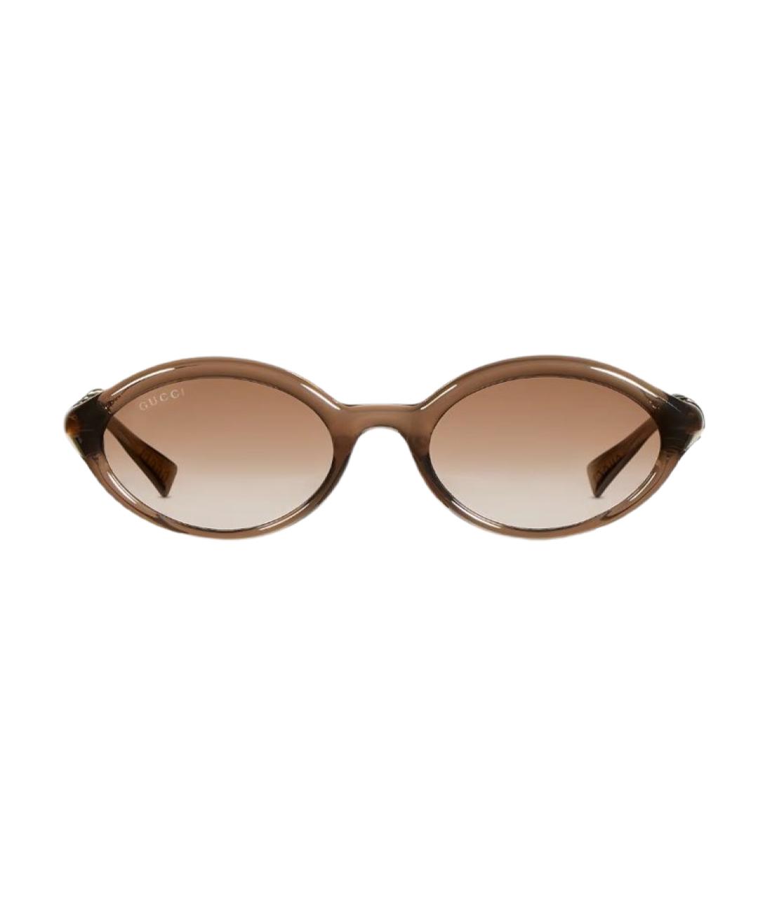 GUCCI Коричневые солнцезащитные очки, фото 1