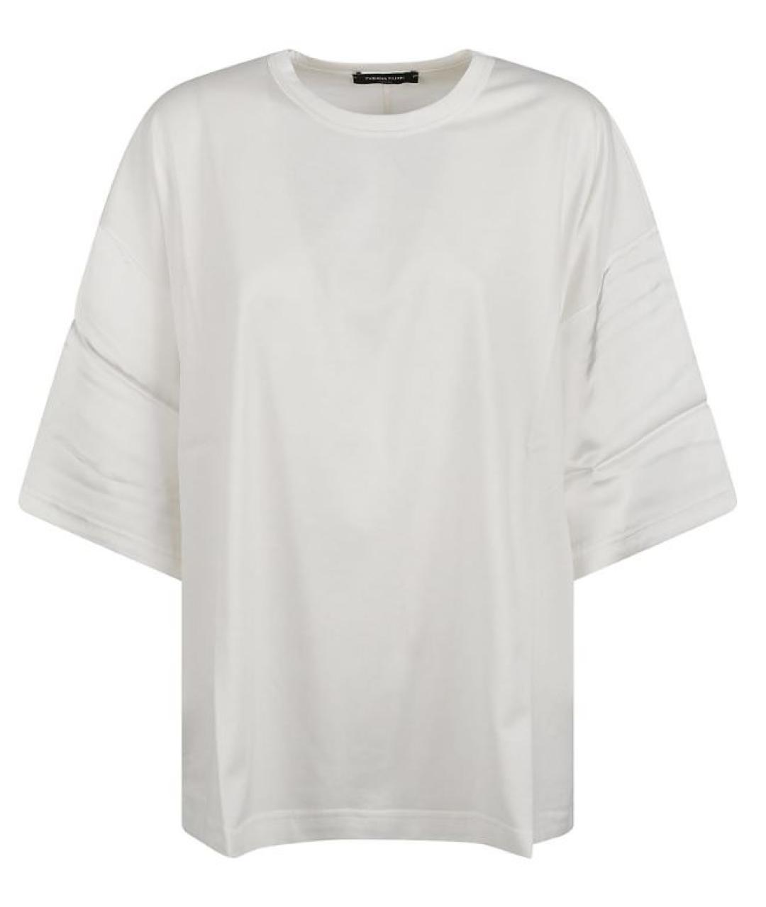 FABIANA FILIPPI Белая хлопковая футболка, фото 1