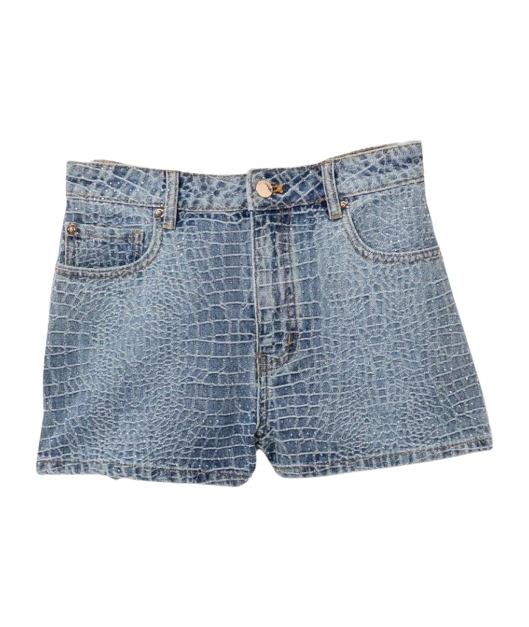 SELF-PORTRAIT Синие хлопковые шорты, фото 1