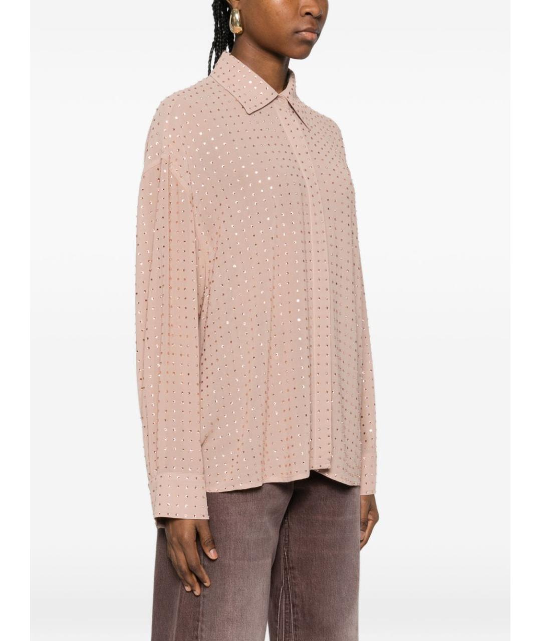 PINKO Розовая полиэстеровая рубашка, фото 5