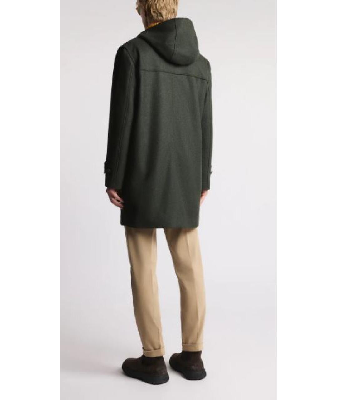FAY Зеленые шерстяное пальто, фото 2