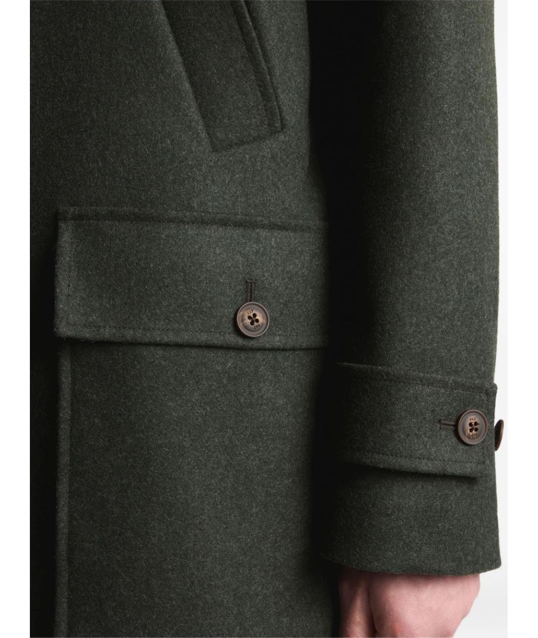 FAY Зеленые шерстяное пальто, фото 6