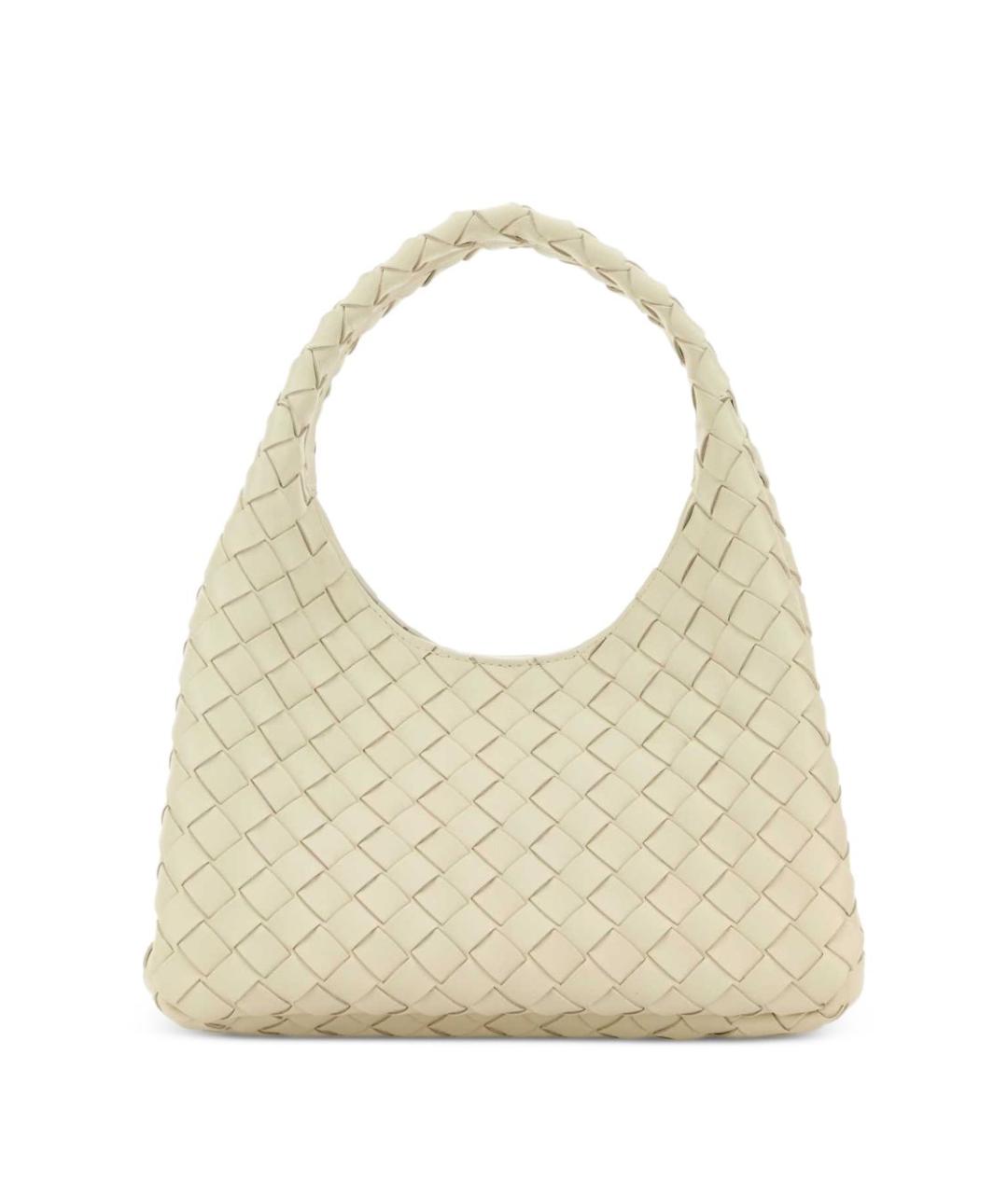 BOTTEGA VENETA Бежевая кожаная сумка тоут, фото 3