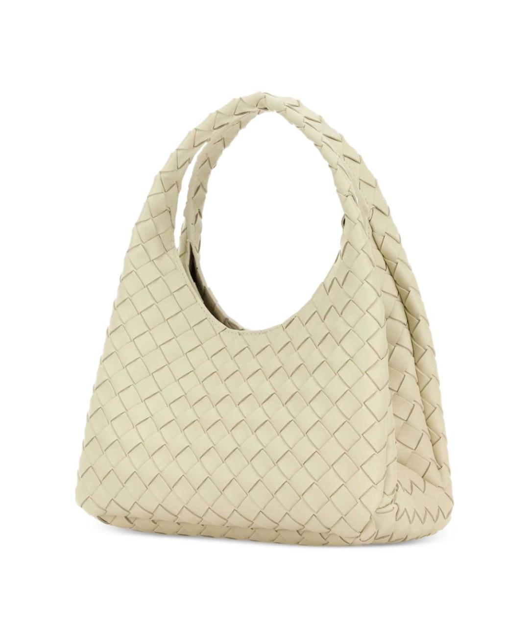 BOTTEGA VENETA Бежевая кожаная сумка тоут, фото 2