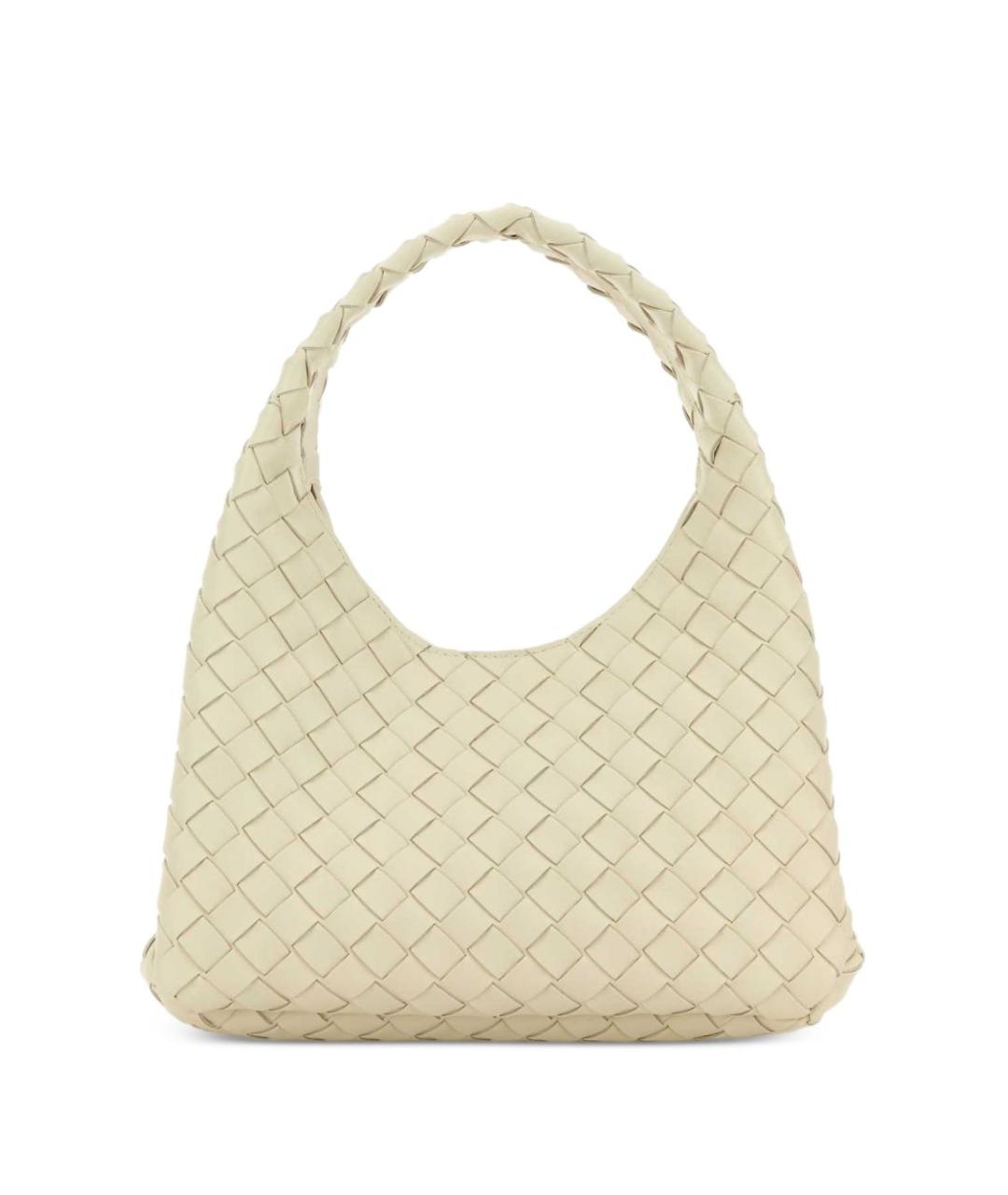 BOTTEGA VENETA Бежевая кожаная сумка тоут, фото 1