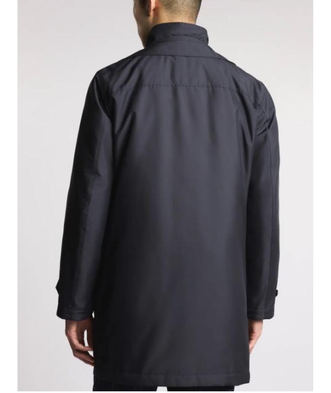 FAY Темно-синяя полиэстеровая куртка, фото 2