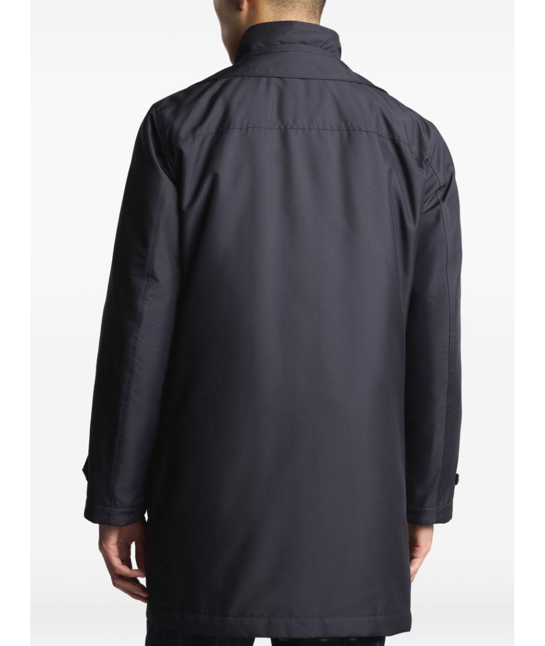 FAY Темно-синяя полиэстеровая куртка, фото 6