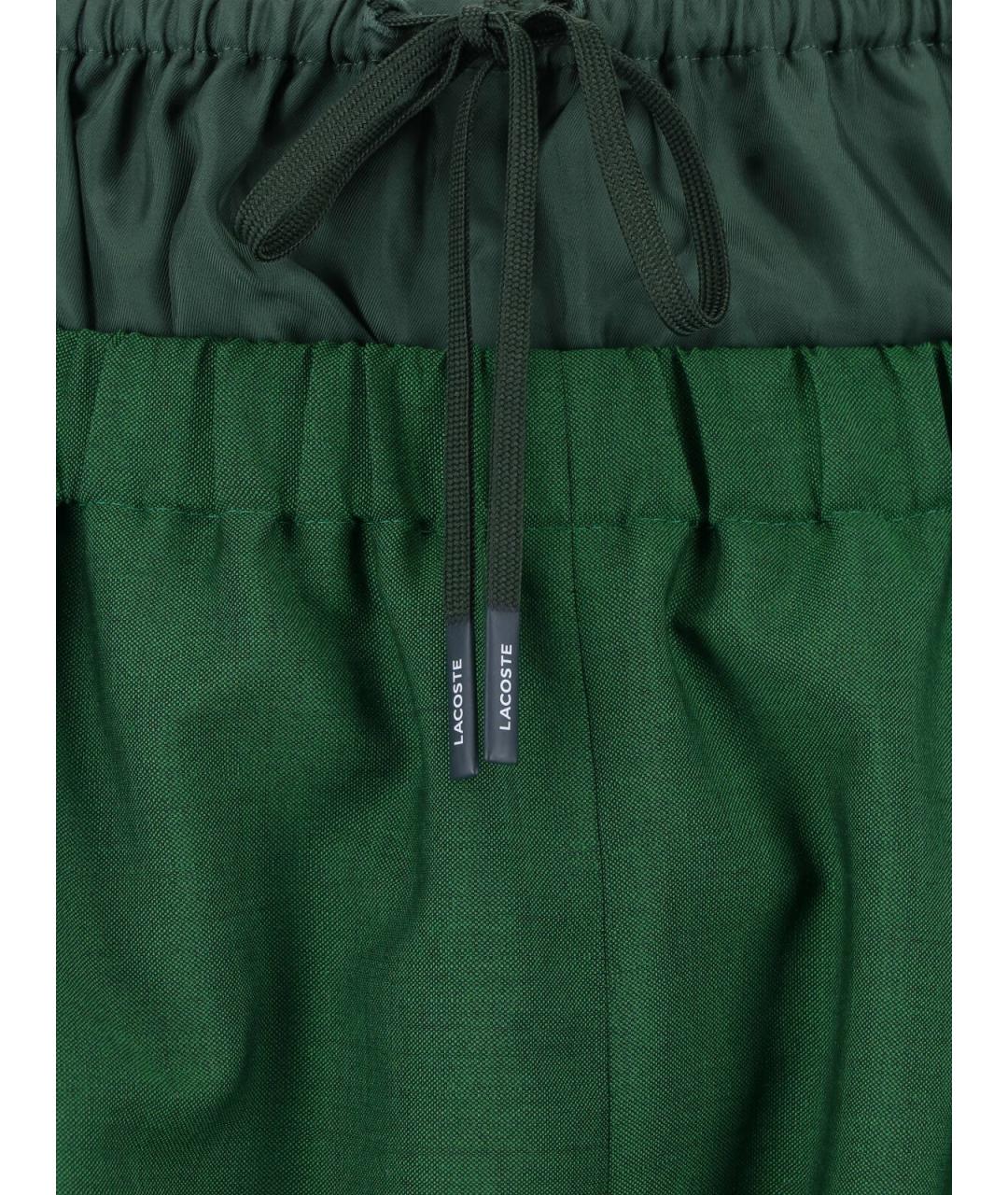 LACOSTE Зеленые повседневные брюки, фото 5