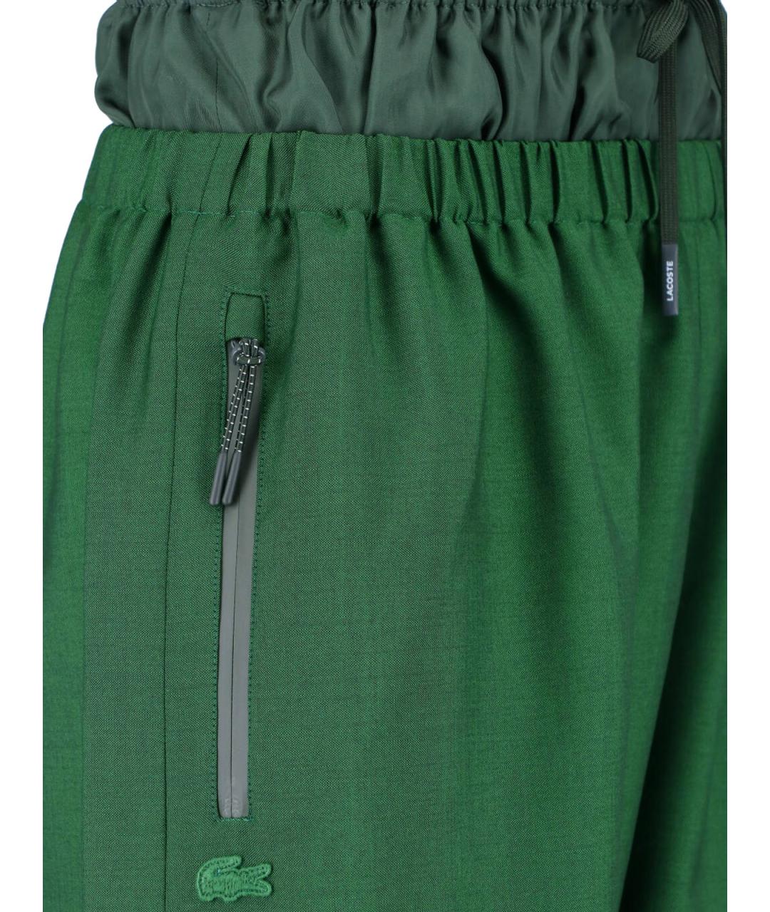 LACOSTE Зеленые повседневные брюки, фото 4