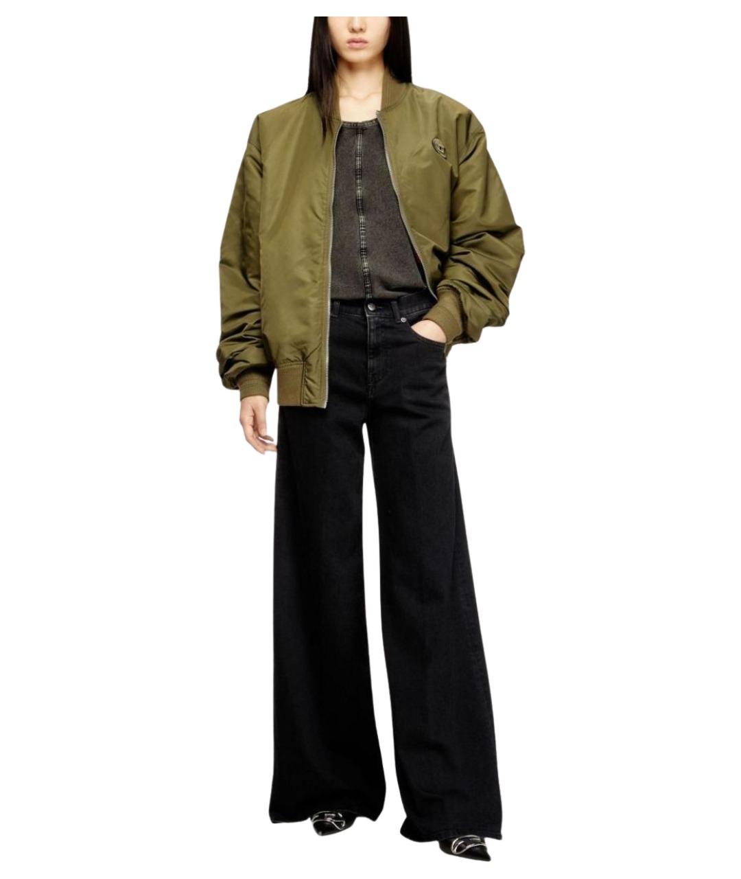 DIESEL Черные хлопковые джинсы клеш, фото 3